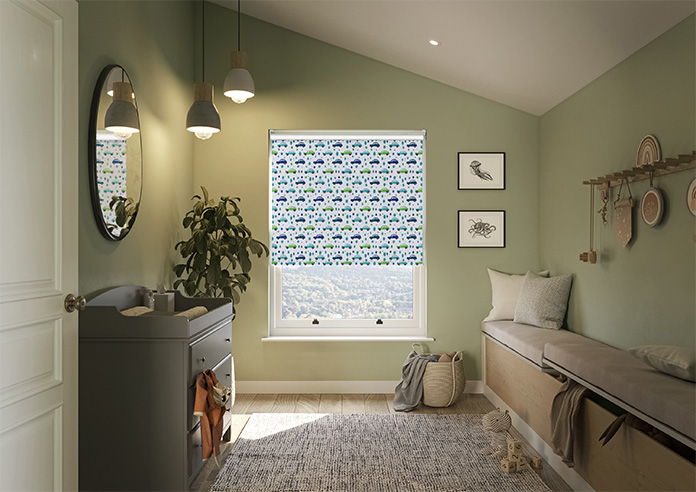 Leafy Lane, Aqua - Twist&Fit Roller Blind - Image 8